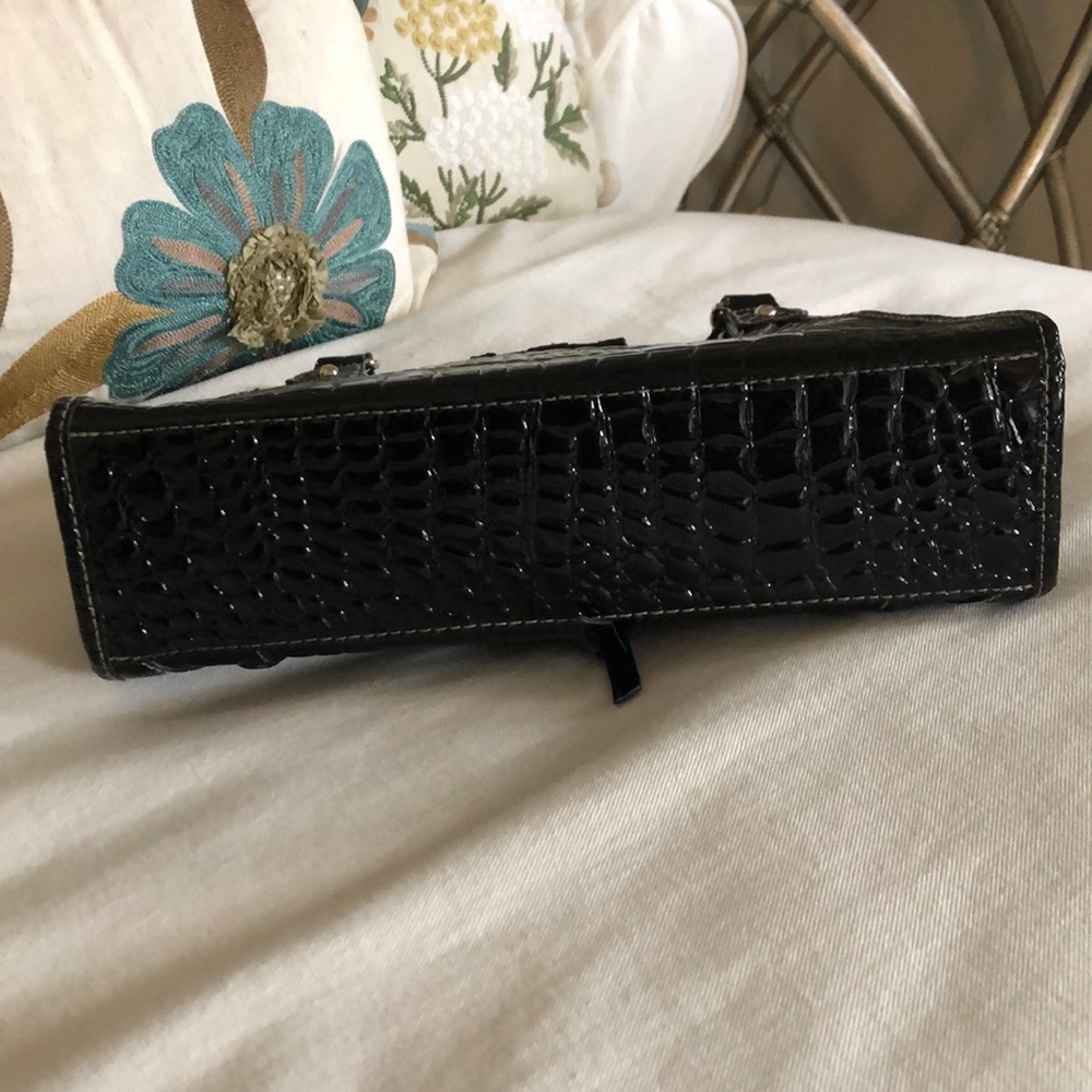 Linear Croc-Effect Vegan Bag Euc - image 4